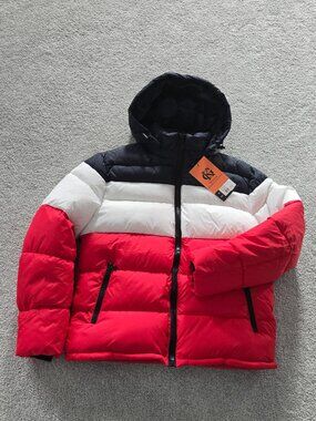 Gk Puffer Jacket Coat Mens Sz. L